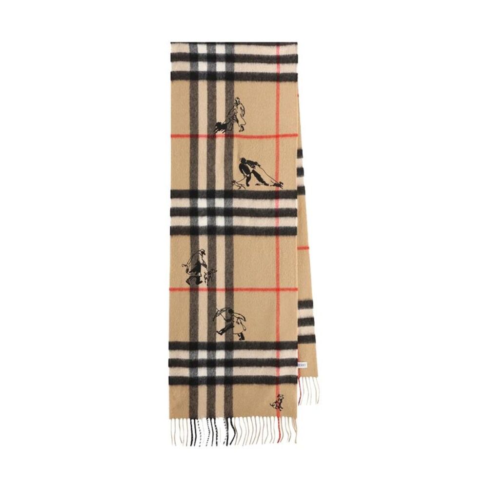 Burberry Women Check Mates Cashmere Scarf